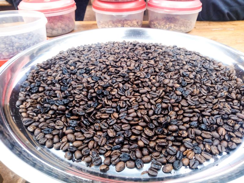 Mbale Private Tour - Roasted coffee beans