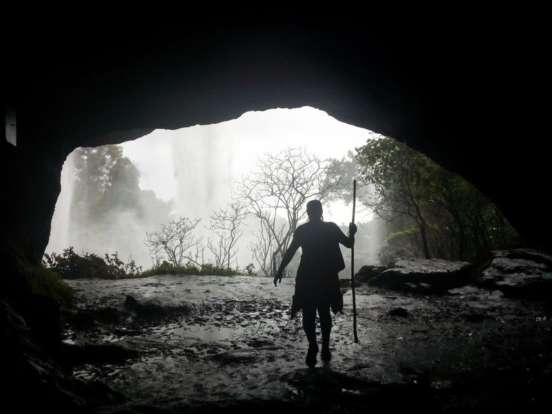 Kampala Private Tour - Tourist at Sipi cave 