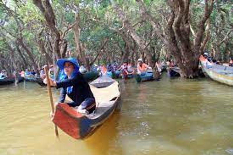 Siem Reap Private Tour - Boat ride service through the mangrove forests