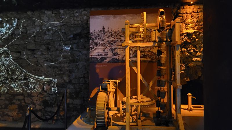 Krakow Private Tour - water mill in Rynek Underground