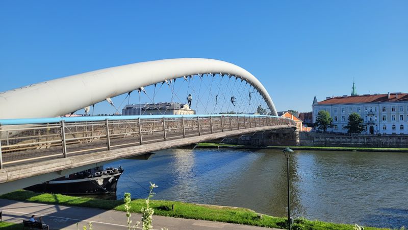 Krakow Private Tour - Walking bridge with padlocks between the Jewish Quarter and the ghetto