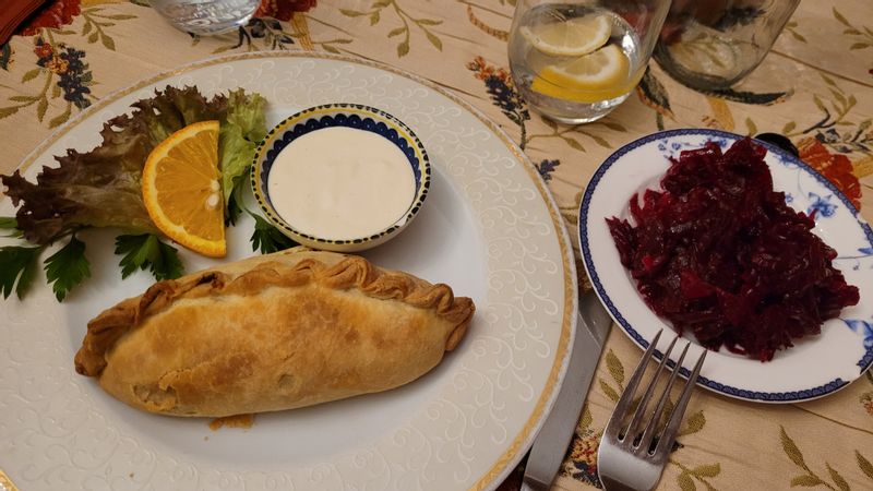 Krakow Private Tour - kniche - typical Jewish dish, lunch break