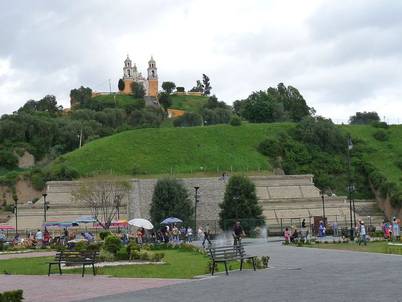 Mexico City Private Tour - Cholula Church on Pyramid.