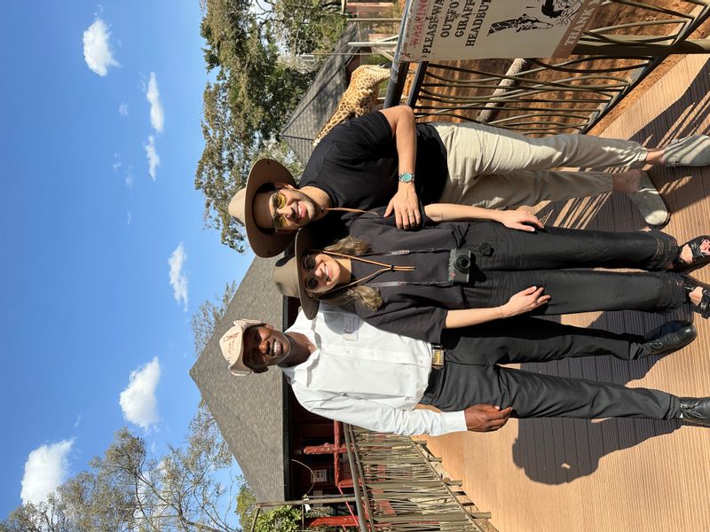 Nairobi Private Tour - I AND MY GUESTS AT GIRAFFE CENTRE.