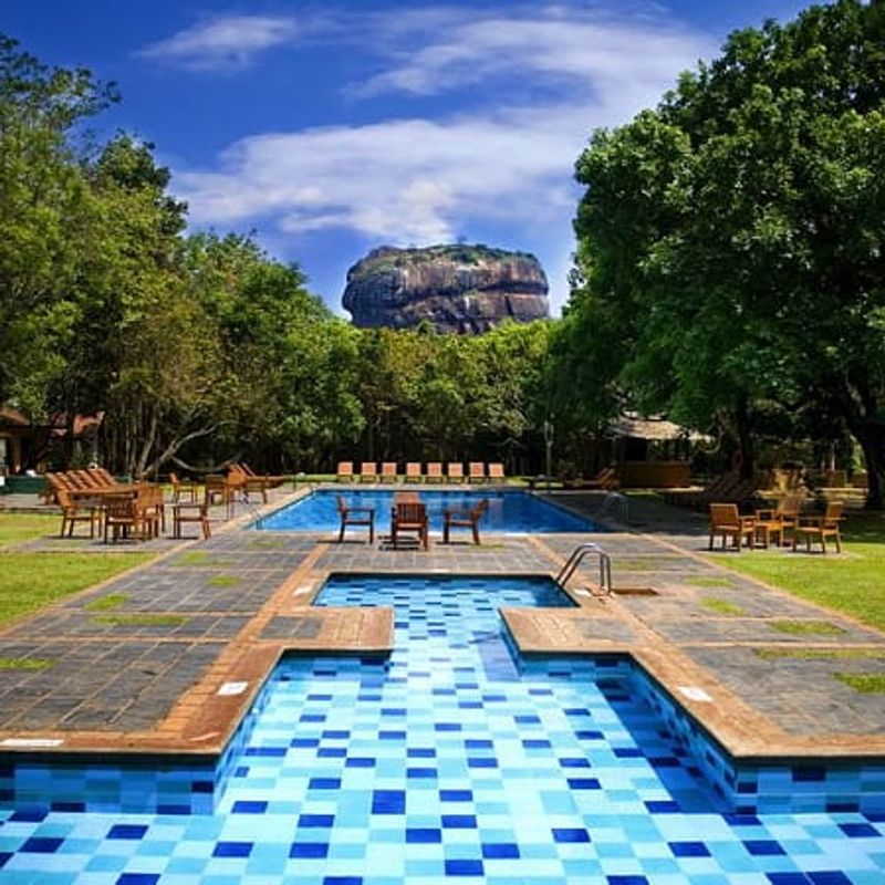 Colombo Private Tour - Picture at Hotel Sigiriya with (  Sigiriya Lion Rock  )