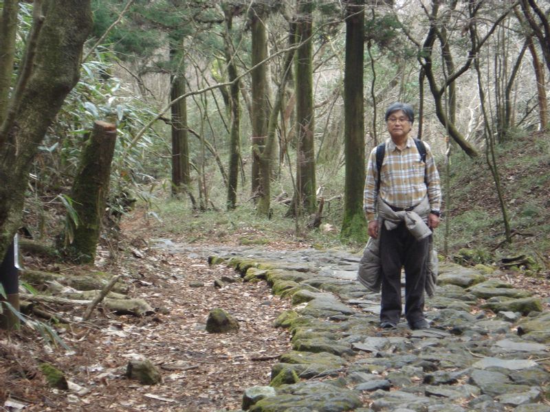 Hakone Private Tour - We take a walk on the cobblestone-covered old Hakone Highway, treading in the footsteps of the daimyos or feudal lords and samurais or warriors of old Japan. 