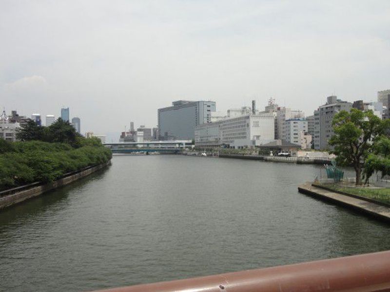 Osaka Private Tour - Tenmabshi bridge seen from Tenjinbashi bridge