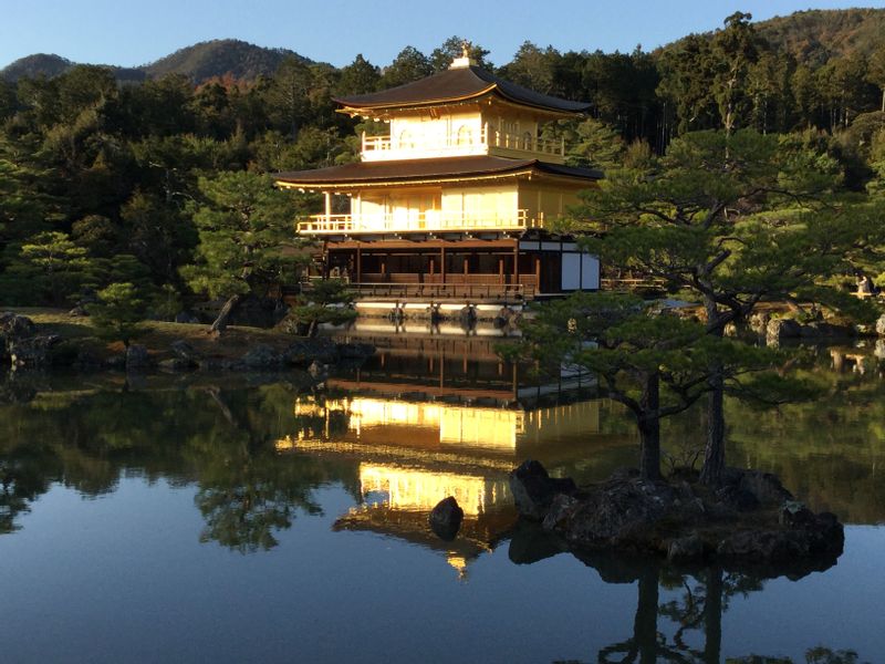 Tokyo Private Tour - 2. Golden Kinkaku-ji Temple in late afternoon with the mirror pond (World Heritage)