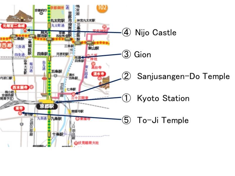 Tokyo Private Tour - 3. Map of History Route
