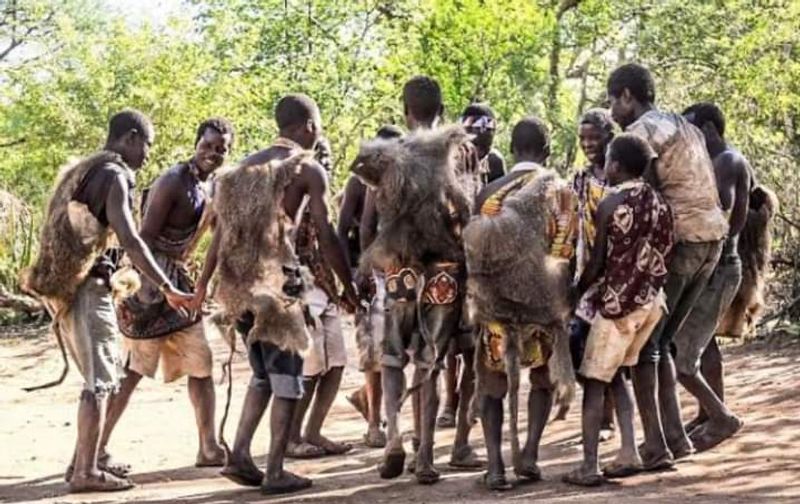 Kilimanjaro Private Tour - The bush men performance at Lake Eyasi 