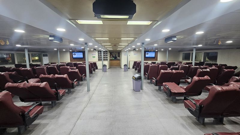 Jakarta Private Tour - inside the ferry which connect Java and Sumatra Is