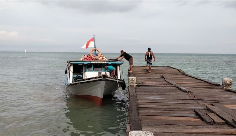 Jakarta Private Tour - the boat at Canti Harbor to Sebesi Island