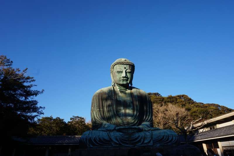 Kanagawa Private Tour - Kamakura Daibutsu, symbole de l'ancienne ville des guerriers "Kamakura"
Une statue en bronze, fait au 12ème siècle comparable à celle de Nara.