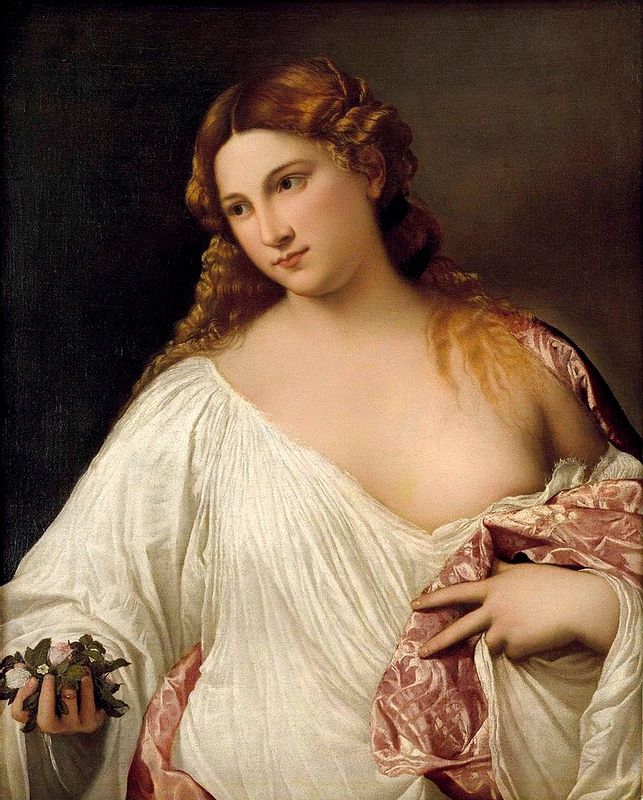 Florence Private Tour - Titian, Flora, 1515