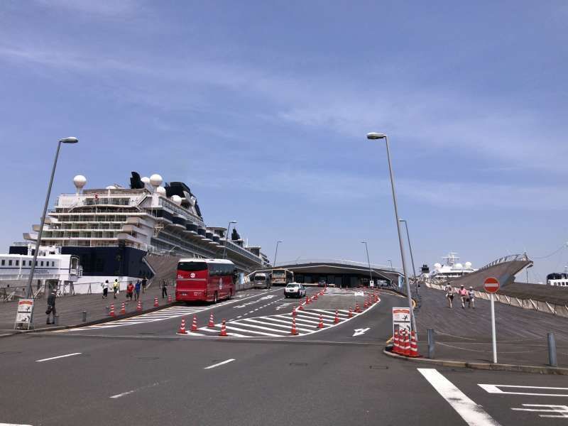 Yokohama Private Tour - Osanbashi International Passenger Terminal, extending into the Port of Yokohama, in Yamashita-koen Park area