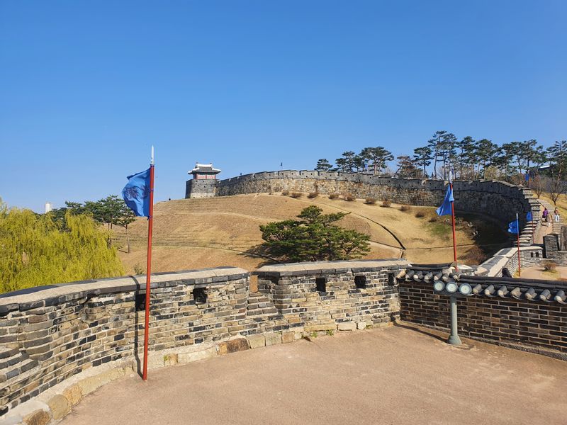 Seoul Private Tour - Hwaseong fortress #1 by Hans. landscape in spring.