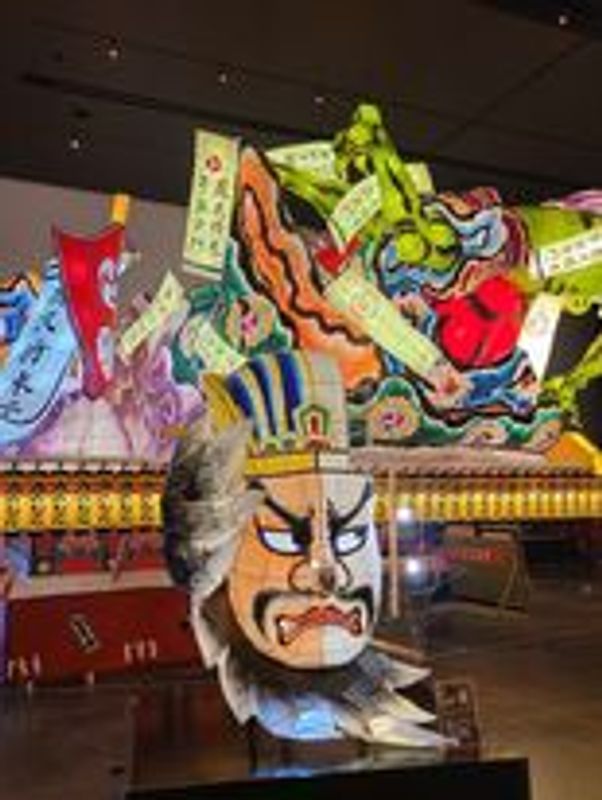 Aomori Private Tour - One of the Nebuta floats in the Warrase Museum 