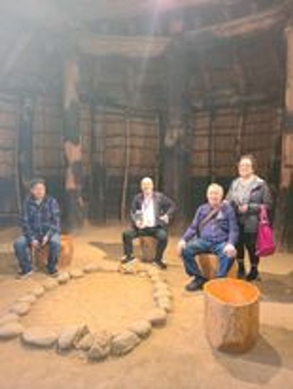 Aomori Private Tour - Inside one of the Jomon huts at Sannai Maruyama 