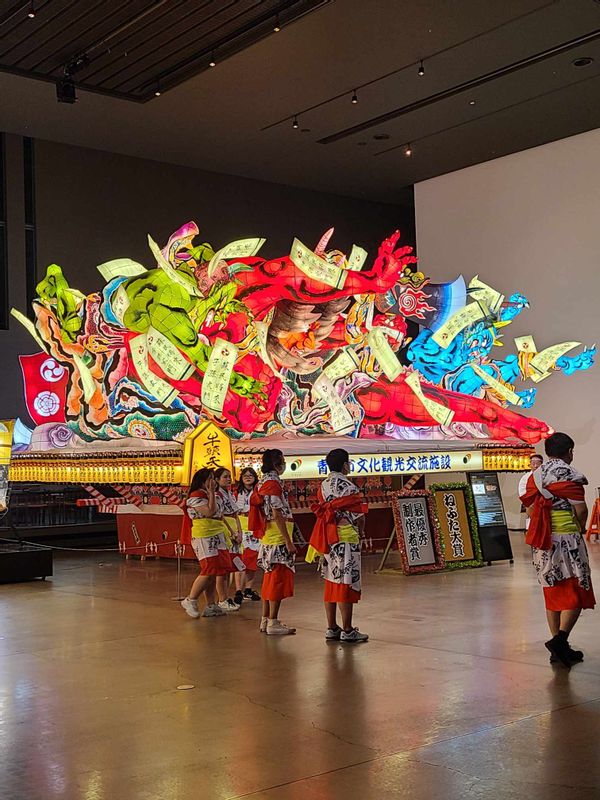 Aomori Private Tour - Nebuta Warrase Museum - one of the massive floats 