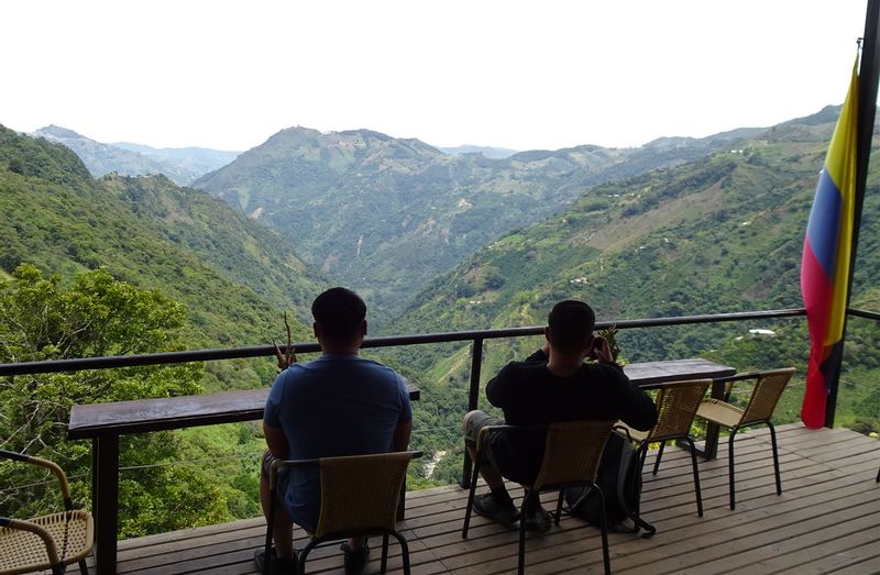 Medellin Private Tour - clients enjoying some nice view