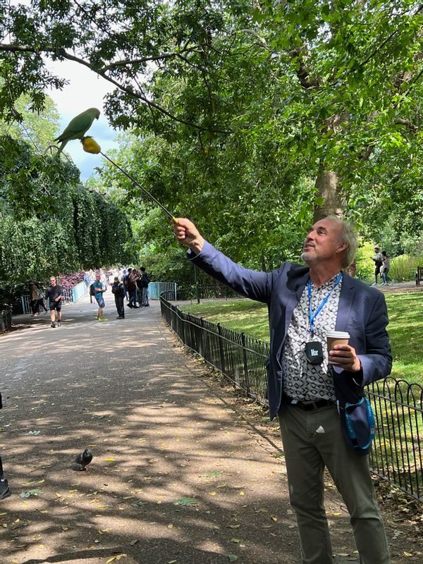 London Private Tour - I am at the Birdman of St James' park. 