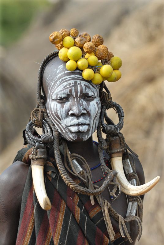 Addis Ababa Private Tour - Mursi tribe women Omo Valley Ethiopia 