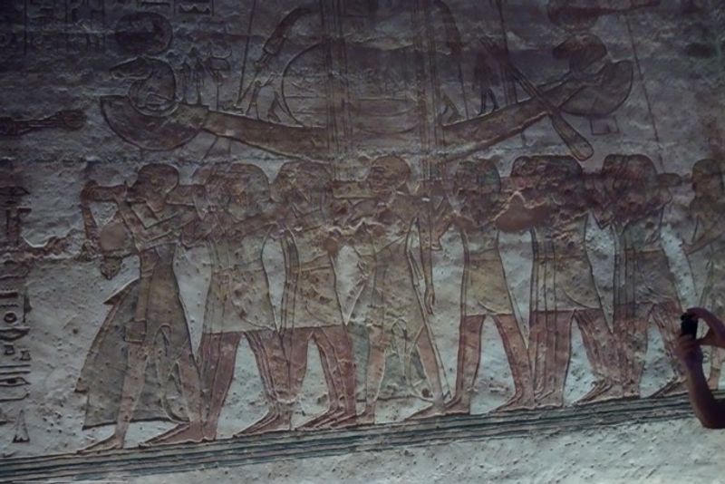 Aswan Private Tour - Priests carrying the holy boat of Amon. 