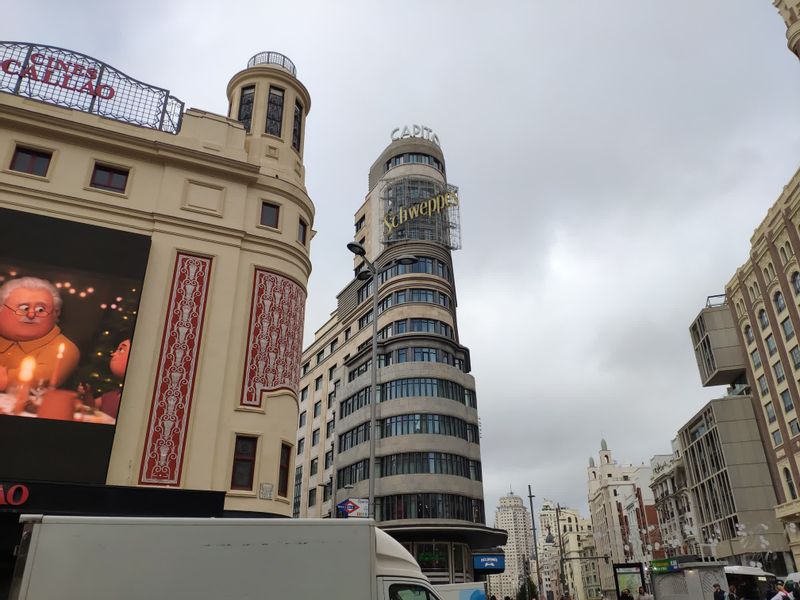 Madrid Private Tour - The Carrion Building, it's famous because it appears in a Spanish film called " El Día de la Bestia"
