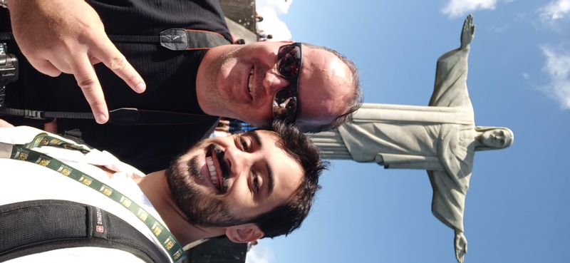 Rio de Janeiro Private Tour - Me and my friend from the Netherlands in Christ the Redeemer