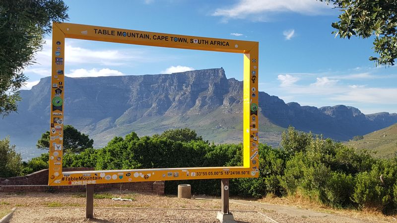 Cape Town Private Tour - view of Table Mountain from Signal Hill