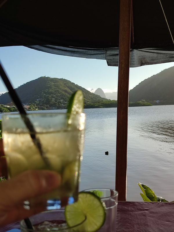 Rio de Janeiro Private Tour - Piratininga Lagoon with the Sugar Loaf Moutain peak and Christ the Redeemer behind