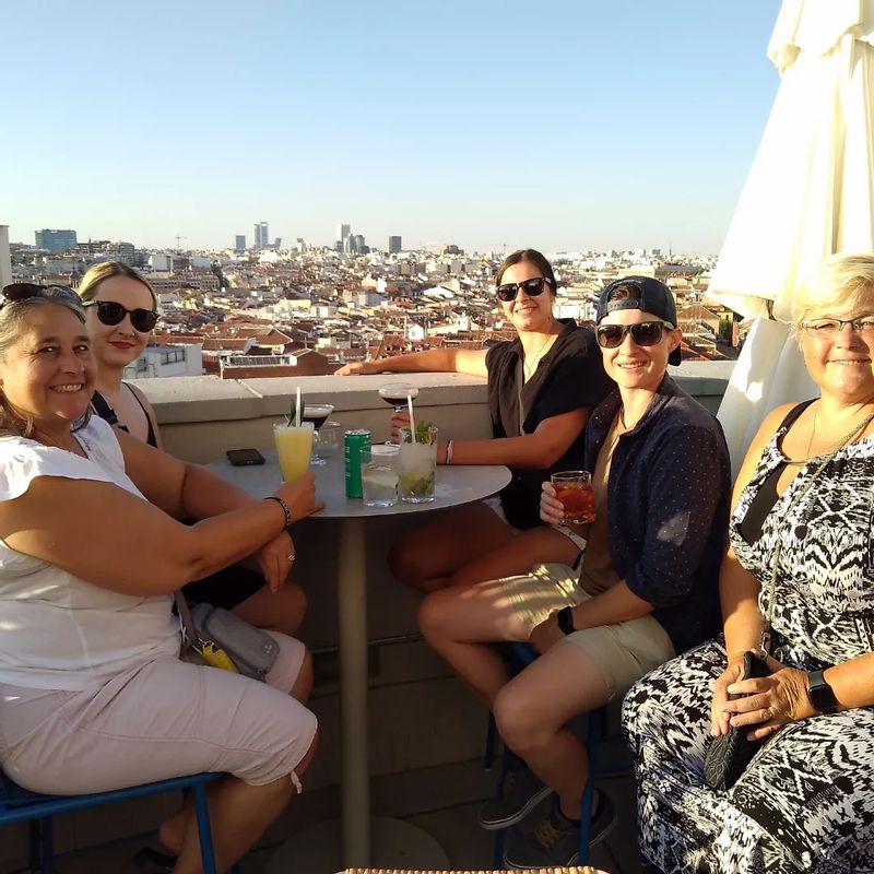 Madrid Private Tour - Good company at the Indigo Rooftop Bar