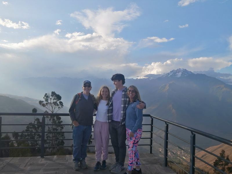 Cusco Private Tour - At the viewpoint of Sacred Valley