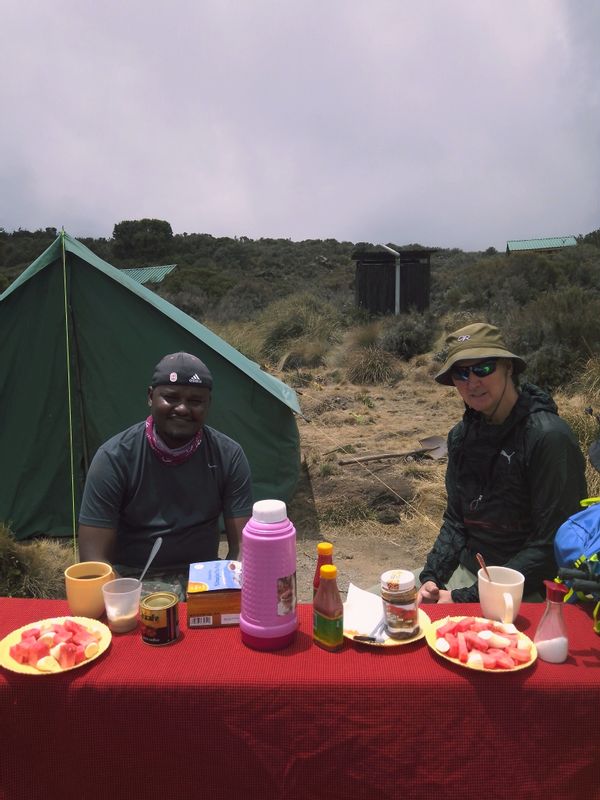 Kilimanjaro Private Tour - Enjoying lunch at Second Camp