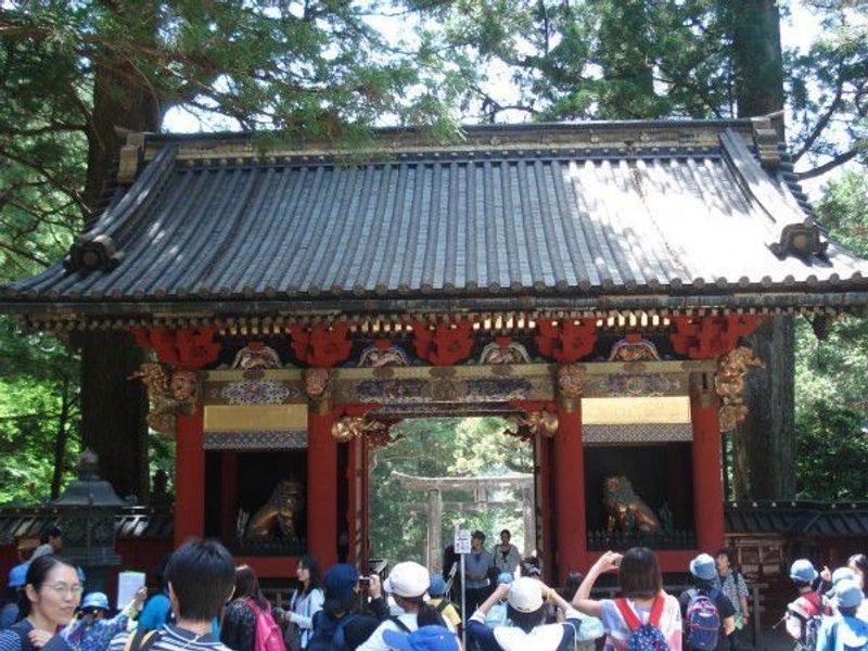 Nikko Private Tour - Omotemon gate from back side.