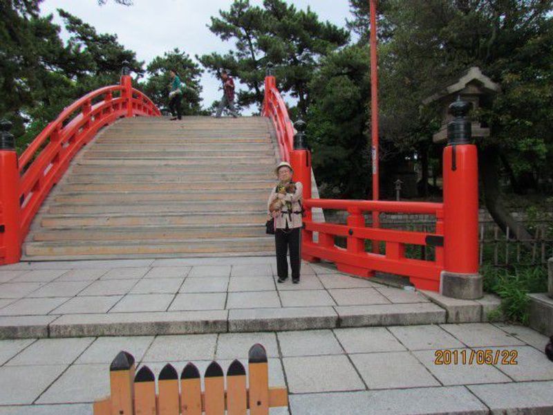 Osaka Private Tour - Drum Bridge at Sumiyoshi Grand Shrine