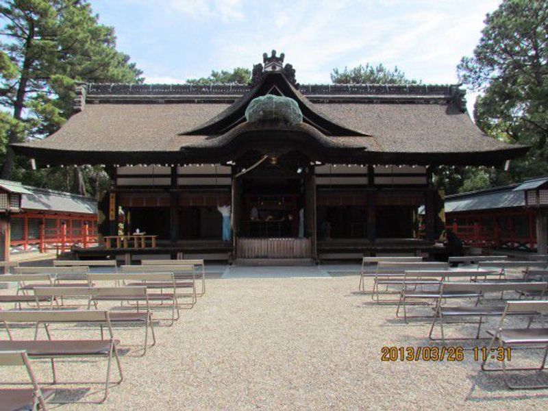 Osaka Private Tour - The first main shrine at Sumiyoshi Grand Shrine