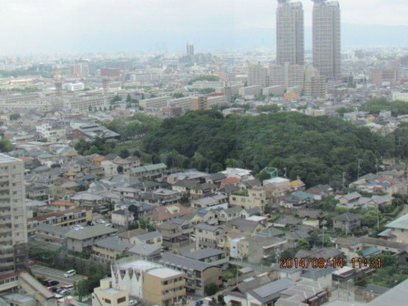 Osaka Private Tour - The mausoleum of Emperor Hanzei
( from the observation deck )   