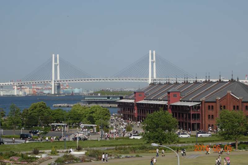 Yokohama Private Tour - Nice view of Yokohama Bay Bridge and Red brick warehouse