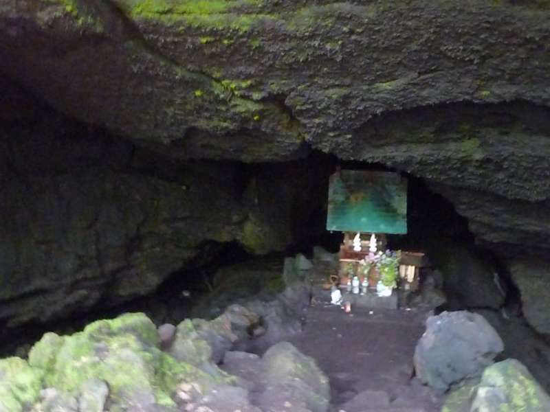 Mount Fuji Private Tour - Miniature shrine you will see at Ryugu Cave 