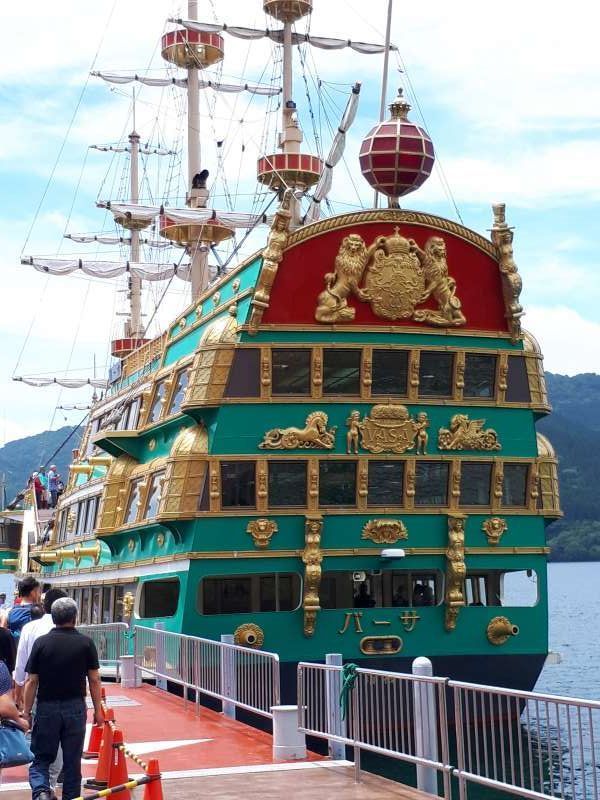 Hakone Private Tour - Quite enjoyable pirate ship cruising in Lake Ashi from Togendai pier 