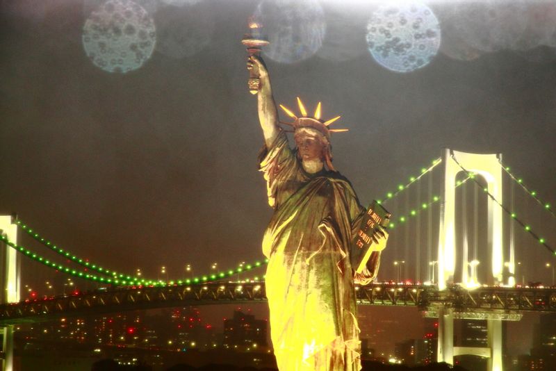 Tokyo Private Tour - the Statue of Liberty     Night view