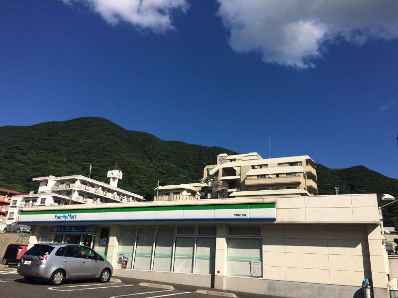 Fukuoka Private Tour - Family mart convenient store and the mountain slope we will climb.