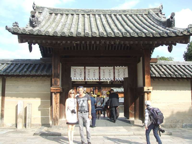 Nara Private Tour - In front of Hall of Visions (Yumedono), Horyu-ji Temple, Nishino kyo, Nara