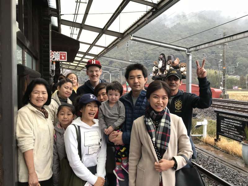 Kyoto Private Tour - At Trolley Train Station, Kameoka, a trolly runs Saga-No along with Hozugawa-river, where thrilling river cruise is viewed, Saga-no,