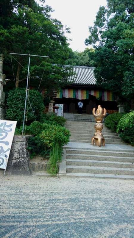 Ehime Private Tour - The main hall, a national important cultural property. The main image is Yakushi Nyorai, or the Buddha of Healing.