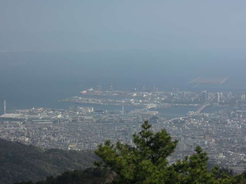 Kobe Private Tour - A view of Rokko Island from an observation deck on the top of Mt. Rokko  