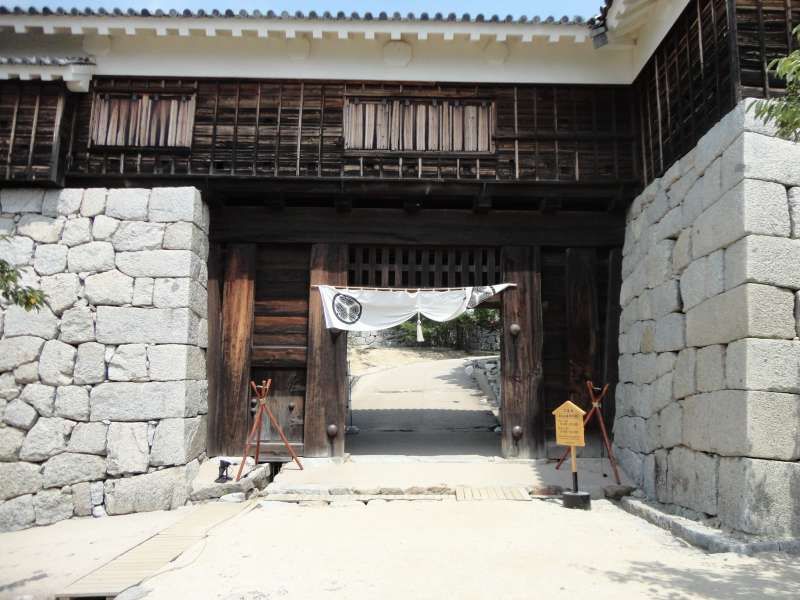 Ehime Private Tour - Tsutsui-mon Gate. One of the most important defense points.