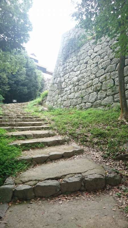 Ehime Private Tour - The path from the main keep to the second keep