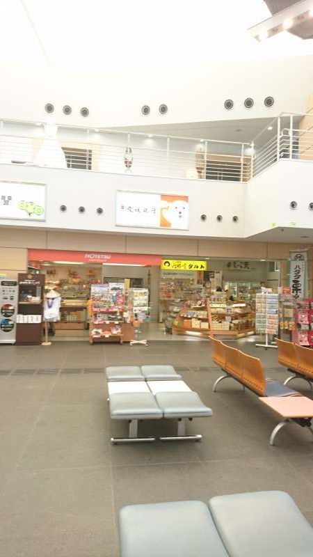 Ehime Private Tour - Shops at the port building.